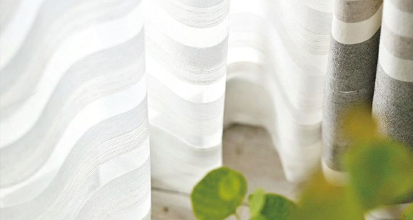 カジュアルの定番ストライプ・チェックレース｜カーテン通販専門店