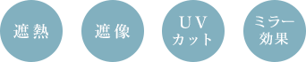 遮熱　遮像　UVカット　断熱