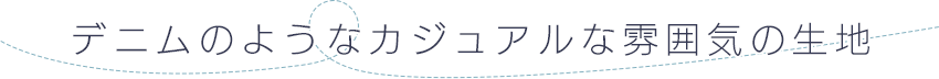 デニムのようなカジュアルな雰囲気の生地