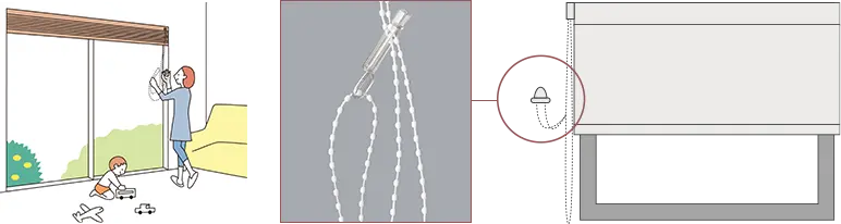 お子様への安全性を重視したセーフティ機能があります
