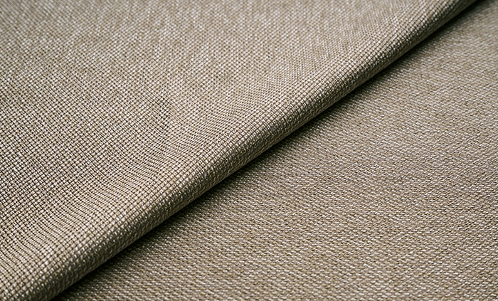 トープのカーテン生地の織り目