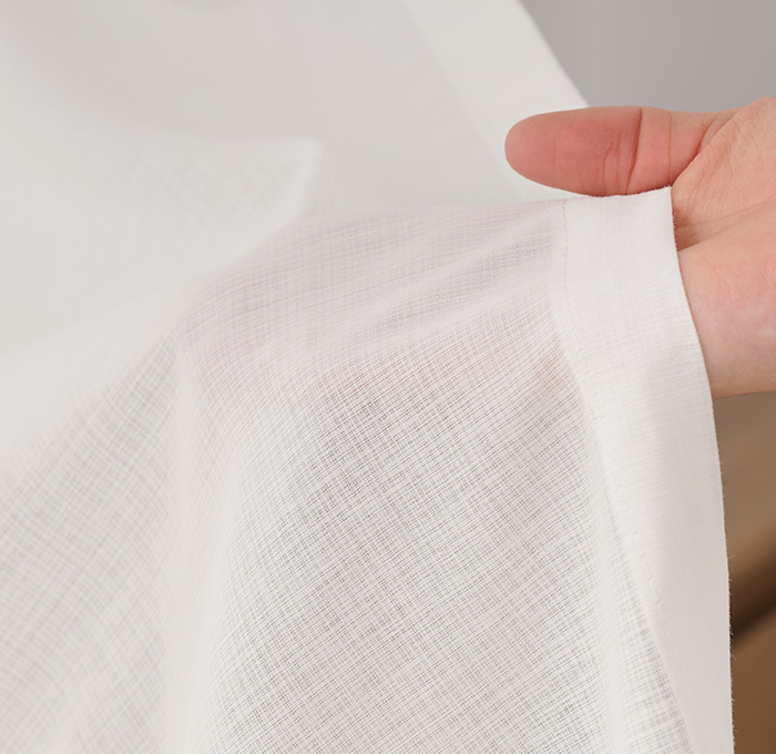 軽やかなリネンライクレースカーテン カービー(L-1295)