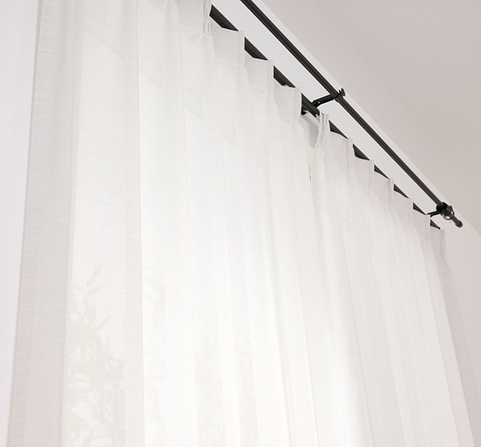 軽やかなリネンライクレースカーテン カービー(L-1295)