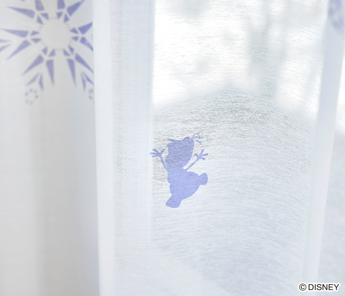 ディズニーレースカーテン　フラリーアイスボイル〔プリンセス〕（L-1296) 