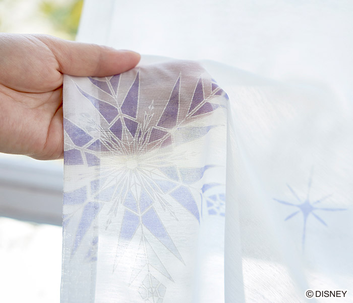 ディズニーレースカーテン　フラリーアイスボイル〔プリンセス〕（L-1296) 