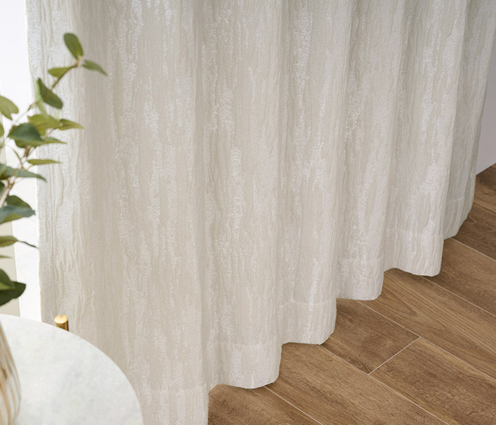 大人モダンな空間にクラッシュ加工がおしゃれな3級遮光カーテン オルジェ 裏地付き（D-8001）