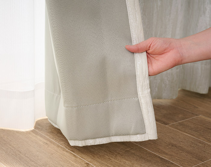 大人モダンな空間にクラッシュ加工がおしゃれな3級遮光カーテン オルジェ 裏地付き（D-8001）