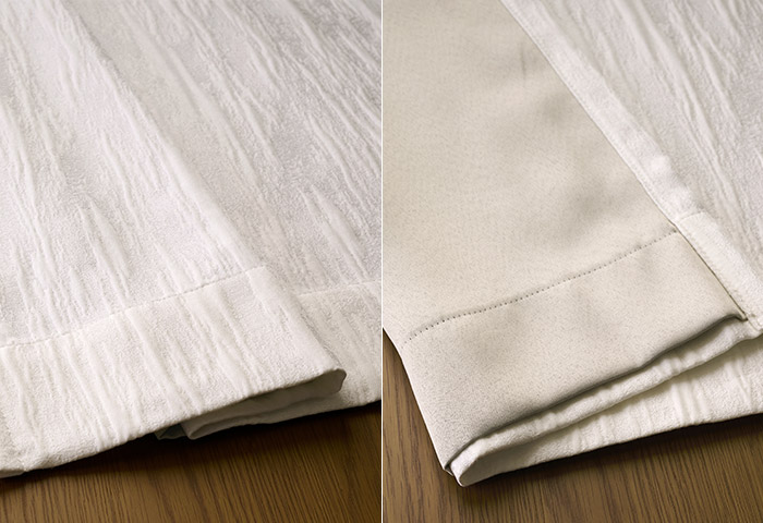 大人モダンな空間にクラッシュ加工がおしゃれな3級遮光カーテン オルジェ 裏地付き（D-8001）