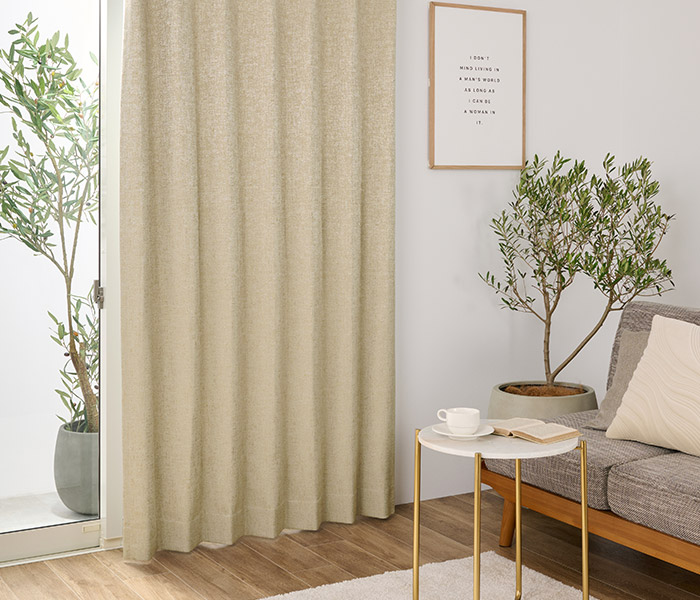 6色 ラグジュアリーな輝きが美しい2級遮光カーテン オレオール（D-8002）