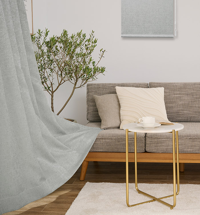 6色 ラグジュアリーな輝きが美しい2級遮光カーテン オレオール（D-8002）