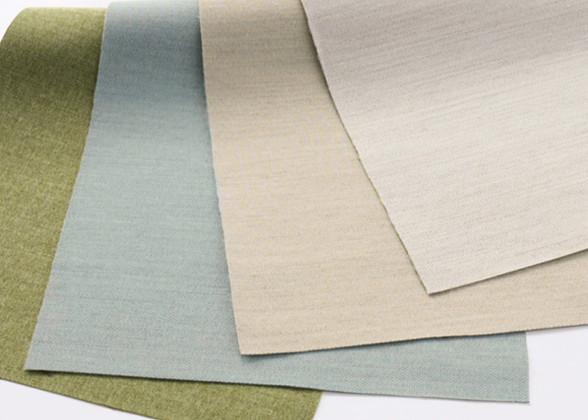 「ロールスクリーン ラルクシールド(リンネル遮光)」の生地拡大の写真