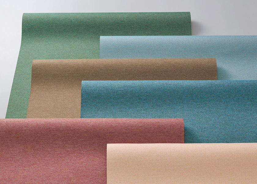 「ロールスクリーン ラルクシールド(ルフト遮光)」の生地拡大の写真