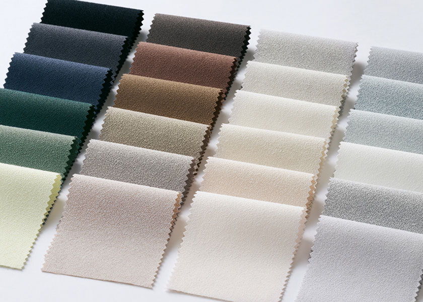 「ロールスクリーン ラルクシールド(ミスト)」の生地拡大の写真