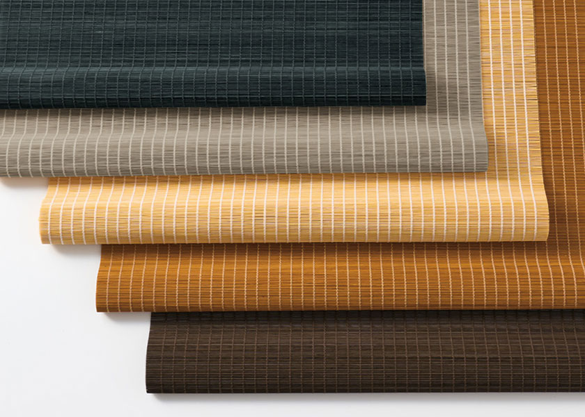 「ロールスクリーン ラルクシールド(なごみ)」の生地拡大の写真