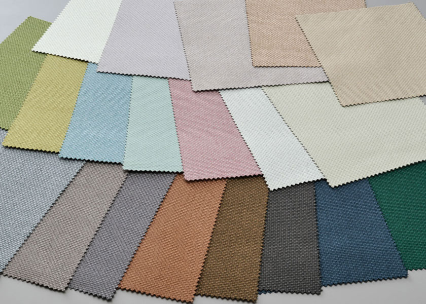 「ロールスクリーン ラルクシールド(ビブレ遮光)」の生地拡大の写真