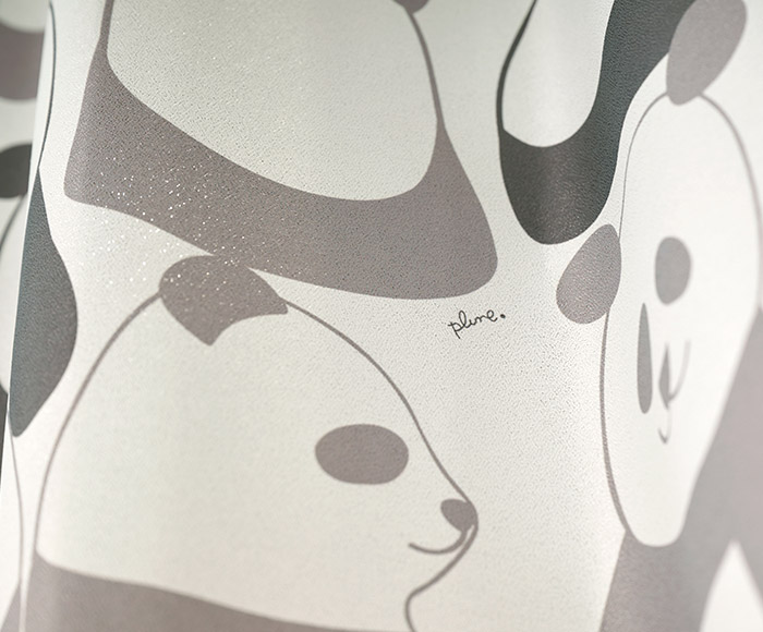 かわいいパンダに胸がキュンとなる2級遮光カーテン panda（D-8009）