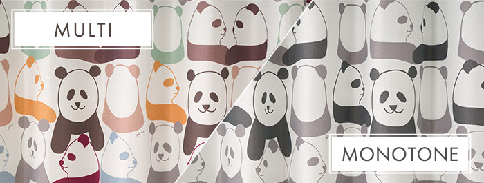 かわいいパンダに胸がキュンとなる2級遮光カーテン panda（D-8009）