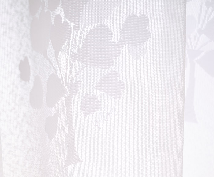 ハートの花束がやさしい雰囲気のレースカーテン レースグレープフラワー（L-8209）