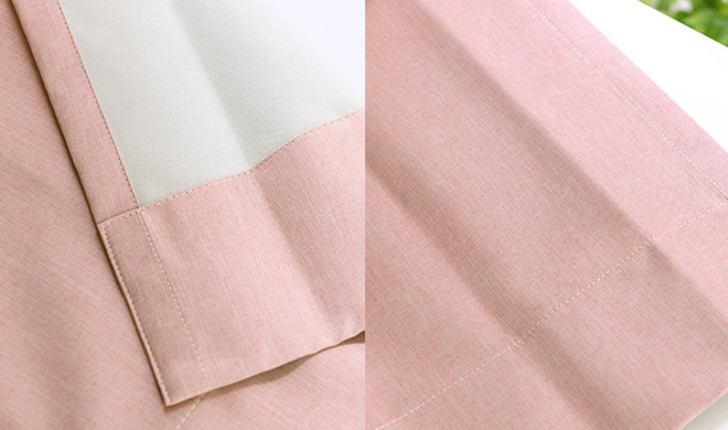 綿のような柔らかな風合いの遮光率100%完全1級遮光カーテン モニカ