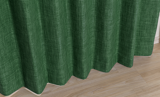 遮光裏地付き二重カーテン ヴィンテージ感のある素材感をイメージしたカーテン　ランダ