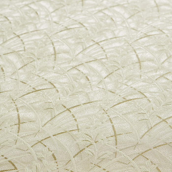 伝統的なススキ柄の高級和風カーテン　カシン（D-8003）