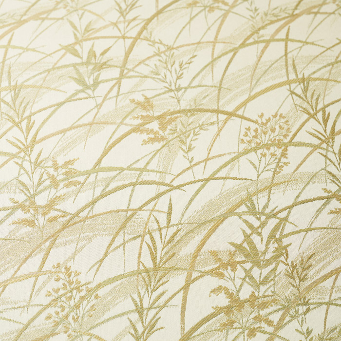 繊細な光沢が美しい露草柄のジャガード織カーテン　ツヅリ（D-8004）