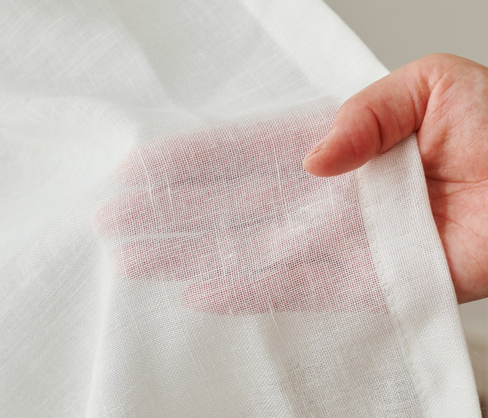 柔らかい質感が魅力の綿ガーゼ風レースカーテン　ネマン（L-1290）