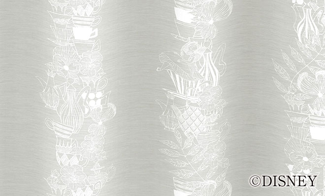 ディズニーレースカーテン ティーカップ アリス L 1296 巾40 100cm 丈53 丈260cm 1枚 カーテン通販専門店インズ カーテン 専門のインテリアショップ