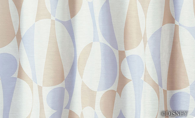 ディズニーレースカーテン シルエットウェーブ ミッキー L 1296 巾40 100cm 丈53 丈260cm New カーテン通販専門店インズ カーテン専門のインテリアショップ
