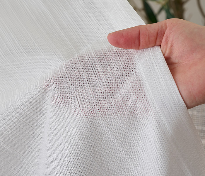 制菌機能つきの清潔で衛生的な遮熱・遮像レースカーテン　クリーン（L-1721）