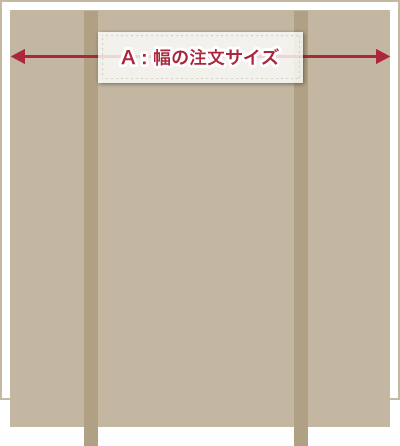 幅の注文サイズ（A）