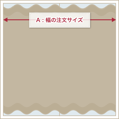 幅の注文サイズ（A）