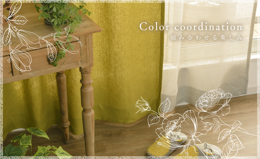 Color coordination組み合わせる楽しみ