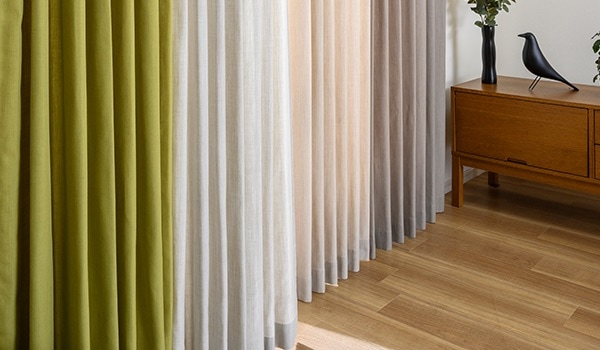 6色 洗える天然素材風カーテン Kiitos（キートス）（D-1195